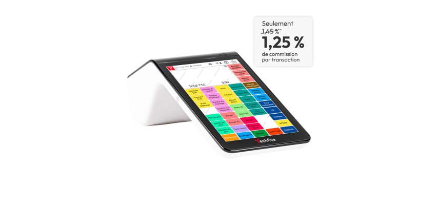 Techfive ECR-80 - Caisse enregistreuse compacte pour petits espaces