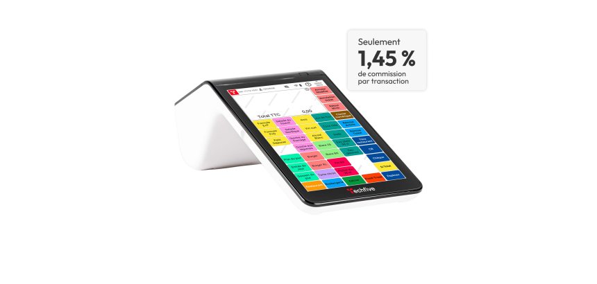 Techfive ECR-80 - Caisse enregistreuse compacte pour petits espaces