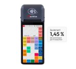 Techfive ECR-76 - Caisse enregistreuse mobile tactile tout-en-un, imprimante intégrée