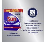 Capsules lave-vaiselle Sun Professionnel Optmimum All in one - Boite de 208