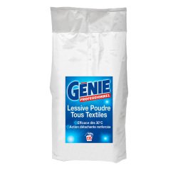 Lessive poudre Génie Professionnel - 175 doses - Sac de 18 kg