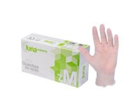 Guantes Supreme vinilo sin polvo 4,5G. caja 100