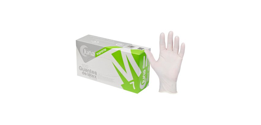 Guantes Supreme Latex sin polvo 5,1G. caja 100