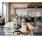 Bürostuhl MOOV', höhenverstellbare Rückenlehne, schwer entflammbarer Stoff, 1D-Armlehnen, synchroner Mechanismus mit Sitztiefenverstellung