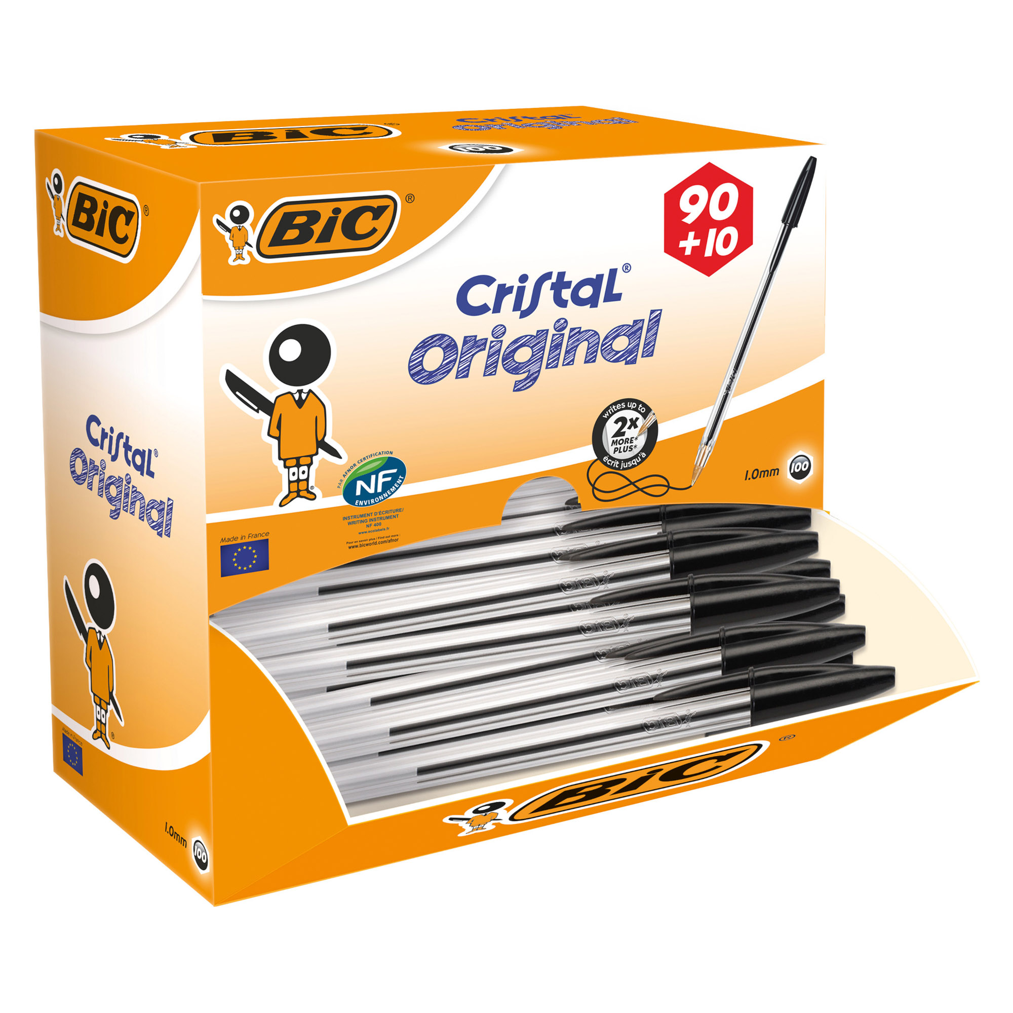 BOLIGRAFO BIC CUATRO COLORES SET REGALO 50 ANIVERSARIO 2 UNIDADES SHINE  COLOR ORO MATE + 1 UNIDAD SHINE COLOR PLATA