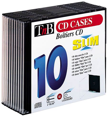 Pack 10 boîtier slim 1 DVD noir TnB sur