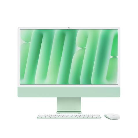iMac 24  con display Retina 4 5K: Chip Apple M4 con CPU 10-core e GPU 10-core  16GB  512GB SSD - Verde