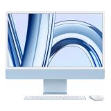 iMac 24" con display Retina 4,5K: Chip Apple M3 con CPU 8-core e GPU 10-core, 256GB SSD - Azzurro