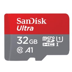 SanDisk Ultra microSDHC 32GB + SD Adapter 120MB/s  A1 Class 10 UHS-I