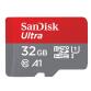 SanDisk Ultra microSDHC 32GB + SD Adapter 120MB/s  A1 Class 10 UHS-I