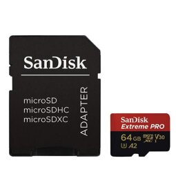 SanDisk Extreme Pro - flash memory card - 64 GB - microSDXC UHS-I