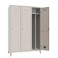 Armadio spogliatoio a 3 posti sporco/pulito 120x50x180h