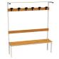 PANCA IN ACCIAIO LEGNO+ALZATA 150CM