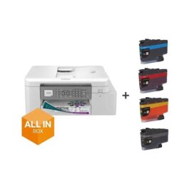 MULTIFUNZIONE INKJET 4 IN 1  CON INCLUSE CARTUCCE DA 15.000 PP NERO E 6.500 PP CAD PER COLORE