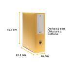 Scatola progetto Holos D10 giallo in plastica riciclata