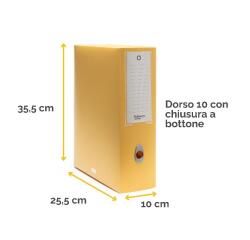 Scatola progetto Holos D10 giallo in plastica riciclata