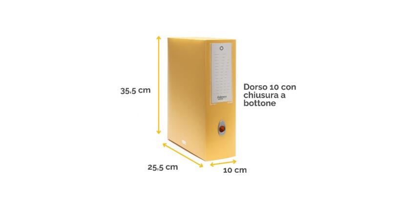 Scatola progetto Holos D10 giallo in plastica riciclata