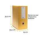 Scatola progetto Holos D15 giallo in plastica riciclata