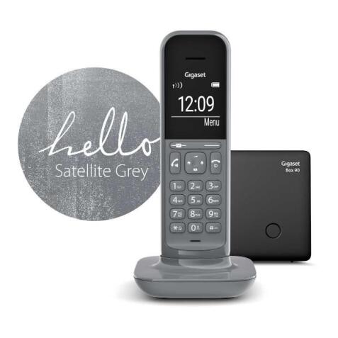 Gigaset CL390A Telefono analogico/DECT Identificatore di chiamata Grigio