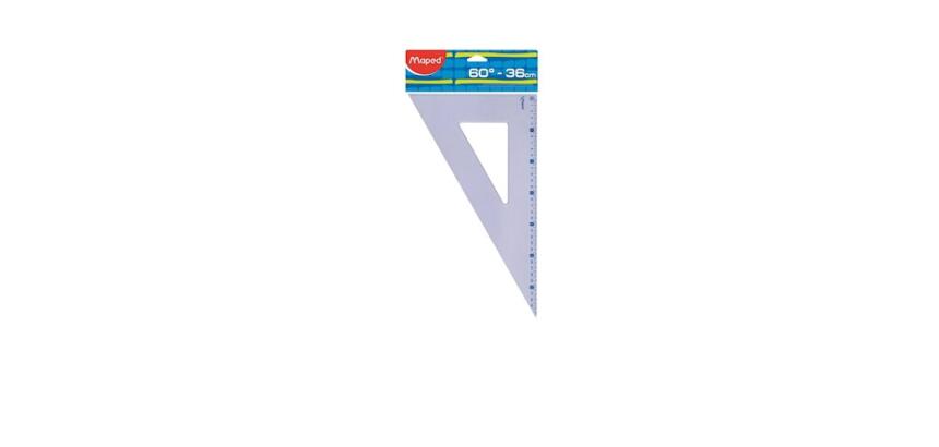 Maped - Squadra in polipropilene 60 gradi cm 36