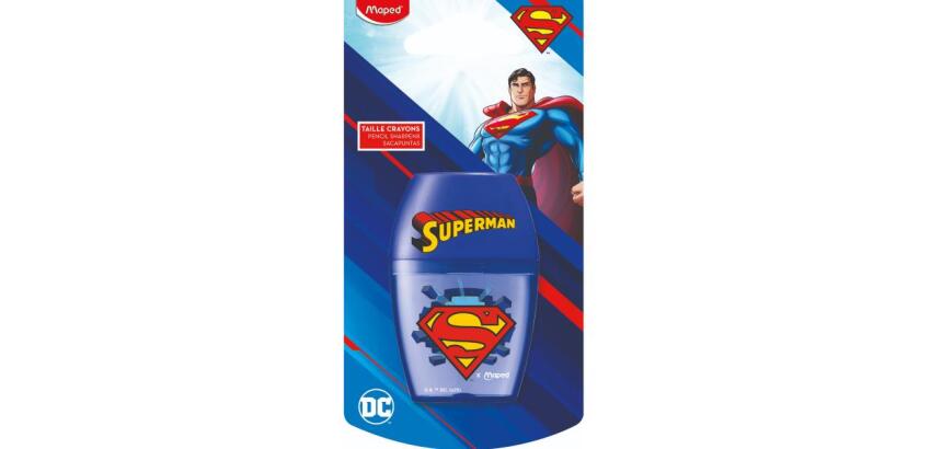 Temperino ergonomico e compatto con ampio contenitore SUPERMAN