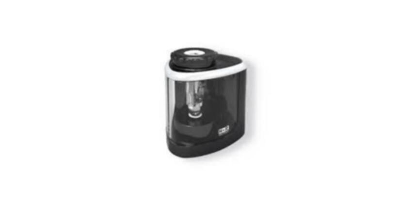 Temperamatite elettrico a batteria per matite con fusto diam. 8mm - Nero