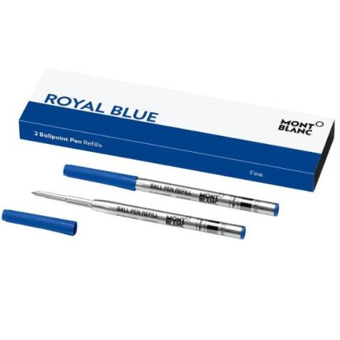 MONTBLANC 124492 2 REFILL PER PENNA A SFERA (F) ROYAL BLUE (BLU). PER TUTTE LE PENNE A SFERA MONTBLANC TRANNE MEISTERST CK HOMMAGE À W.A.