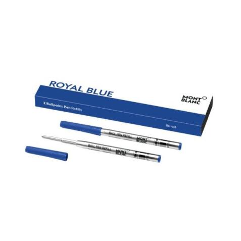 2 REFILL PER PENNA A SFERA BROAD ROYAL BLUE (BLU)