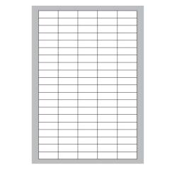 ETICHETTE BIANCHE ANGOLI ARROTONDATI - LASER/INKJET/COPIATRICI - 37X14- 100 FF