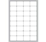 ETICHETTE BIANCHE ANGOLI ARROTONDATI - LASER/INKJET/COPIATRICI -      47 5X35 - 100 FF