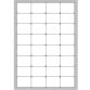 ETICHETTE BIANCHE ANGOLI ARROTONDATI - LASER/INKJET/COPIATRICI -      47 5X35 - 100 FF