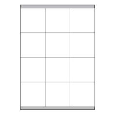 ETICHETTE BIANCHE CON MARGINI -  LASER/INKJET/COPIATRICI - 70X67 7 -  100 FF