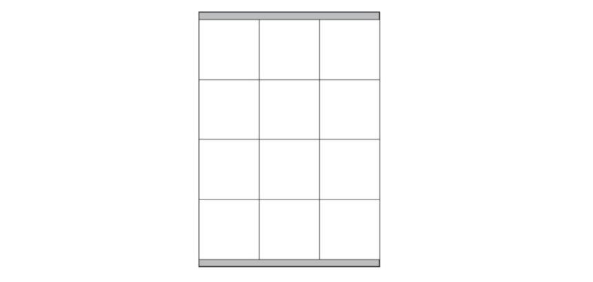 ETICHETTE BIANCHE CON MARGINI -  LASER/INKJET/COPIATRICI - 70X67 7 -  100 FF