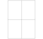 Etichette bianche senza margini - Laser/Inkjet/Copiatrici - 105x148 - 100 ff