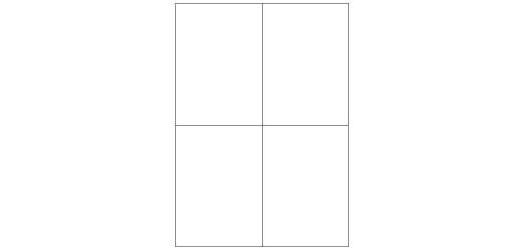 Etichette bianche senza margini - Laser/Inkjet/Copiatrici - 105x148 - 100 ff