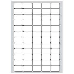 Etichette bianche angoli arrotondati - Laser/Inkjet/Copiatrici - 37,5x23,5 - 100 ff