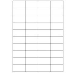 Etichette bianche senza margini - Laser/Inkjet/Copiatrici - 52x30 - 100 ff