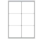 Etichette bianche angoli arrotondati - Laser/Inkjet/Copiatrici - 99x93 - 100 ff