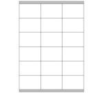 Etichette bianche con margini - Laser/Inkjet/Copiatrici - 70x48 - 100 ff