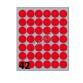 CONF 10 BUSTE ETICH 6 ROSSE  DIAM18