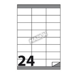 Markin C549 self-adhesive label Rectangle Permanent White 2400 pc(s)