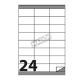 Markin C549 self-adhesive label Rectangle Permanent White 2400 pc(s)