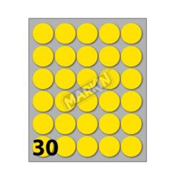 CONF10 BUSTE ETICH 7 GIALLE  DIAM22