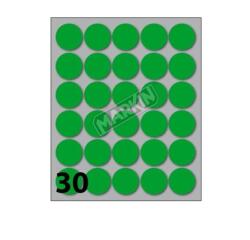 CONF 10 BUSTE ETICH 7 VERDE  DIAM22