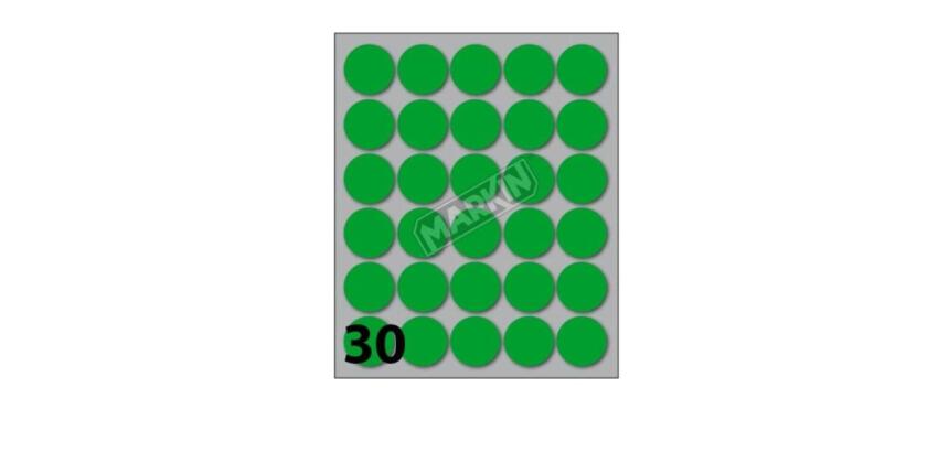 CONF 10 BUSTE ETICH 7 VERDE  DIAM22