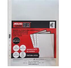 CF50 BUSTE FORATURA UNIVERSALE LISCE 80 MICRON 22X30 CM