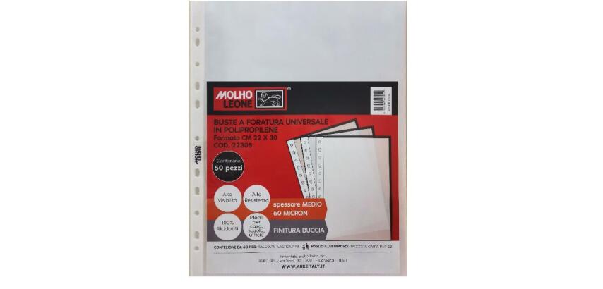 CF50 BUSTE FORATURA UNIVERSALE 60 MICRON 22X30 CM FINITURE BUCCIA     D ARANCIA