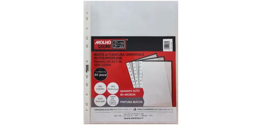 CF50 BUSTE FORATURA UNIVERSALE 80 MICRON 22X30 CM FINITURE BUCCIA     D ARANCIA