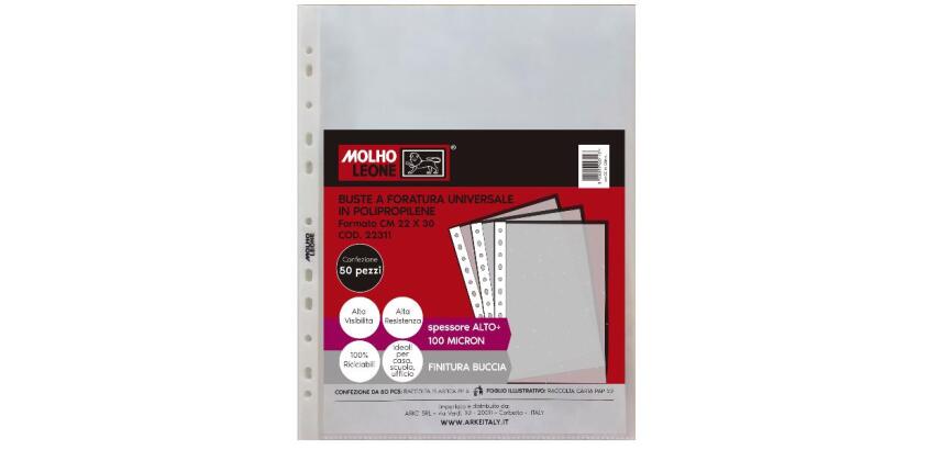 CF50 BUSTE FORATURA UNIVERSALE 100 MICRON 22X30 CM FINITURE BUCCIA    D ARANCIA