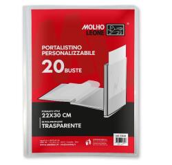 CF24 PORTALISTINI PERSONALIZZABILI TRASPARENTI 20 BUSTE